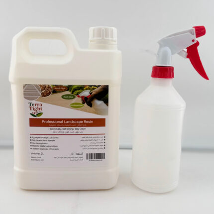 TerraTight™ Ease:  Water-Based,Rock & sand glue, UV Resistant, high-strength landscaping adhesive tailored specifically for Middle Eastern climates and landscape needs